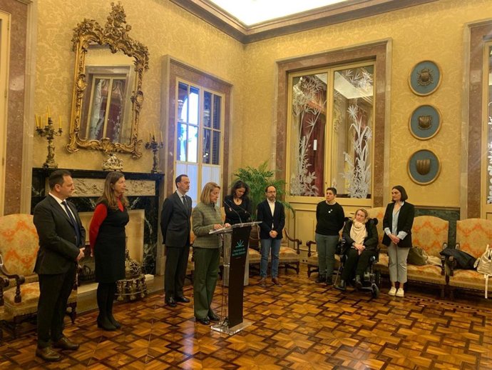 Lectura de un manifiesto con motivo del Día Mundial de las Enfermedades Raras en el Parlament