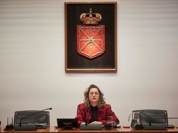 Archivo - La presidenta de la comisión de investigación del Parlamento de Navarra sobre adjudicaciones públicas, Irati Jiménez.