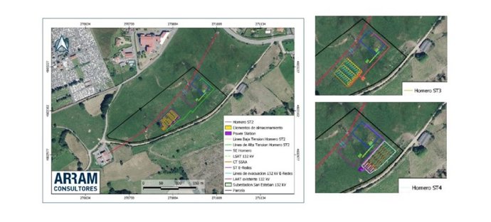 Ubicación de las plantas ST2, ST3 Y ST4.