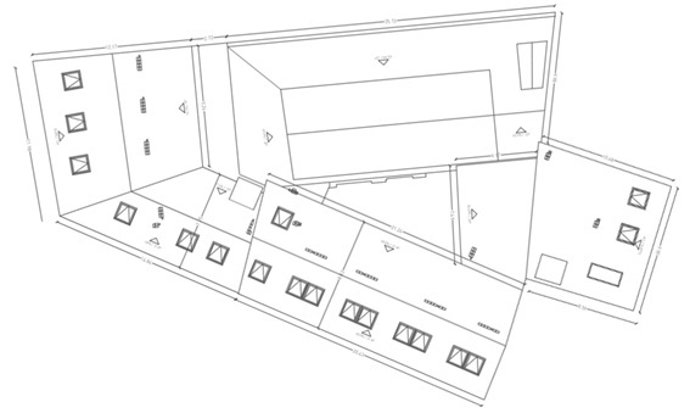 Plano del edificio que se rehabilitará en Valladolid para viviendas turísticas.