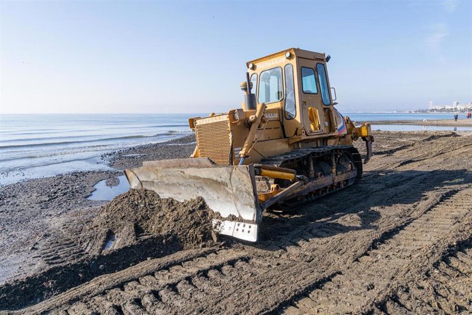 Trabajos de recuperación de las playas