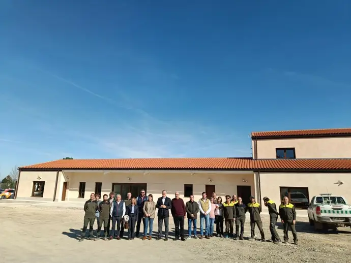 Inauguración del helipuerto en Calamocha