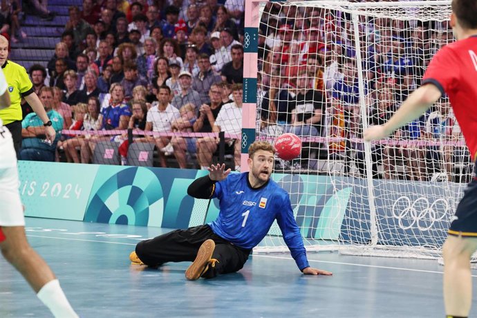 Archivo - Gonzalo Perez De Vargas (Spain), Handball, Men's Quarterfinal between Spain and Egypt during the Olympic Games Paris 2024 on 7 August 2024 at Pierre Mauroy stadium in Villeneuve-d'Ascq near Lille, France - Photo Laurent Sanson / Panoramic / DPPI
