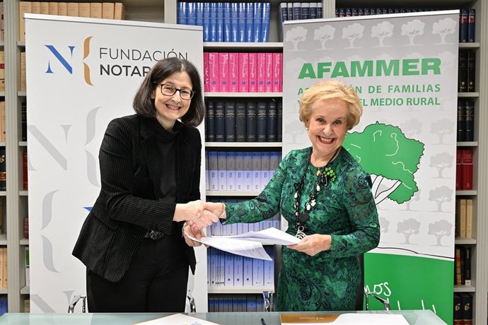 Afammer y Fundación Notariado firman un convenio para acercar el asesoramiento jurídico y la formación al medio rural.