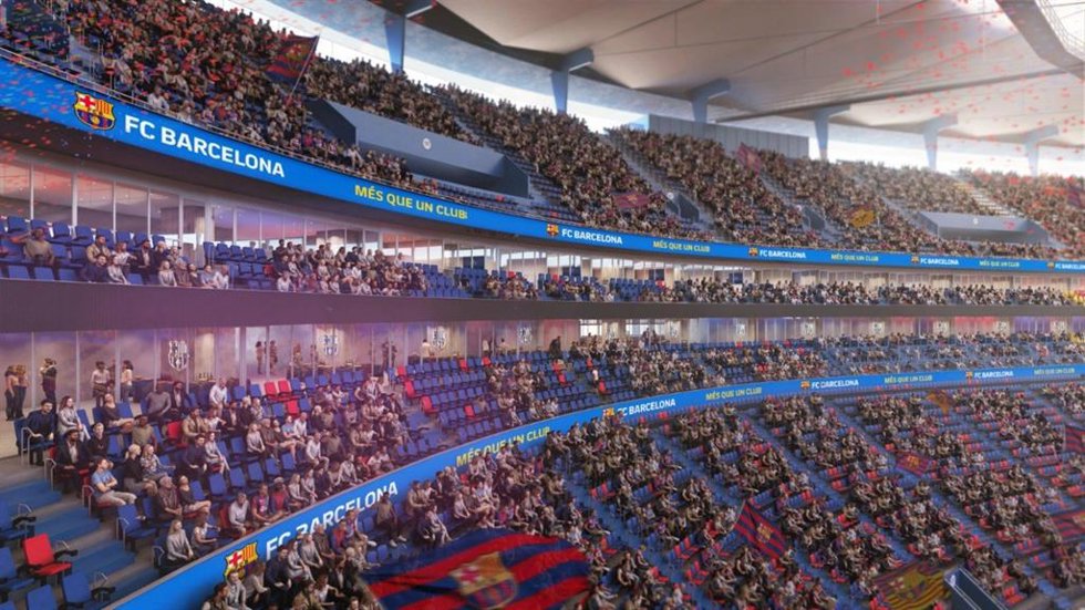 Render de asientos VIP del nuevo Spotify Camp Nou del FC Barcelona