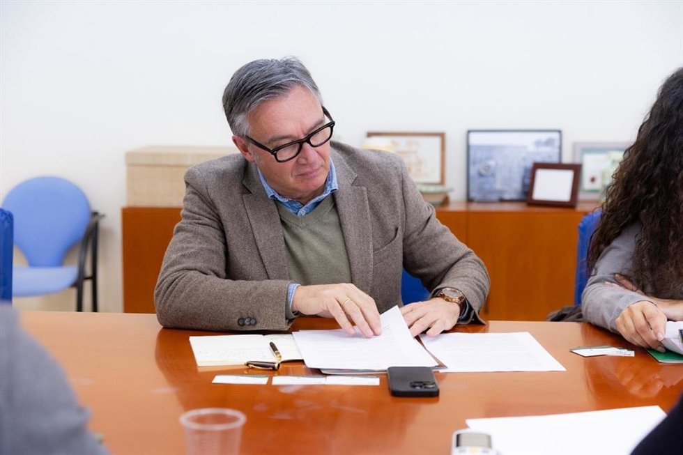 El portavoz del grupo parlamentario Vox en Andalucía, Manuel Gavira.