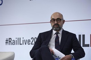 Archivo - El presidente de Adif, Luis Pedro Marco de la Peña, durante el evento Rail Live, en Ifema Madrid, a 26 de noviembre de 2025, en Madrid (España).