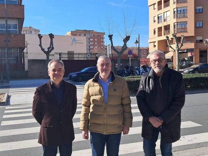 El Ayuntamiento de Logroño comienza la elevación del nuevo paso de peatones de Jesuitas