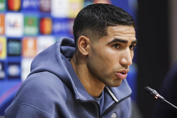 Archivo - El jugador marroquí del PSG, Achraf Hakimi.