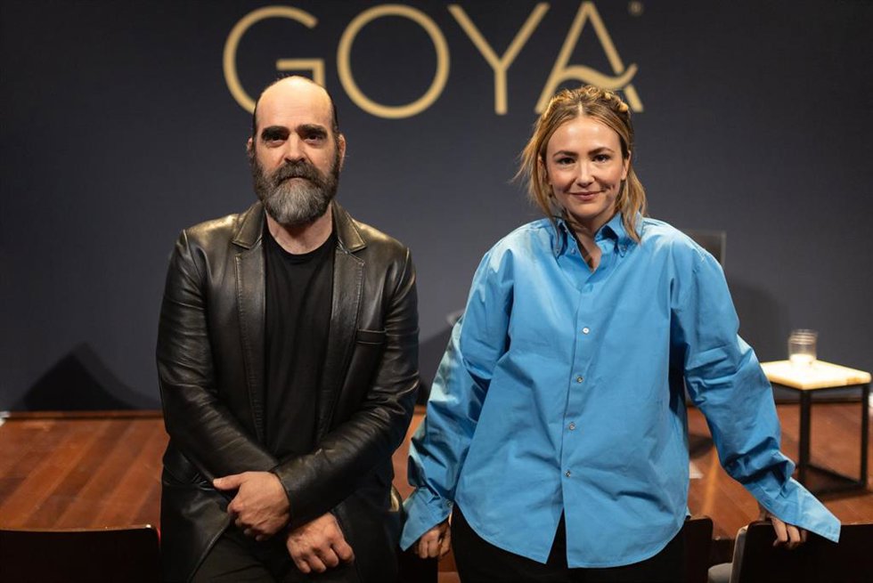 El actor Luis Tosar y la cantante Rigoberta Bandini durante una entrevista para Europa Press, a 24 de febrero de 2026, en Madrid (España). Luis Tosar y Rigoberta Bandini serán los encargados de presentar la gala de la 40 edición de los Premios Goya que