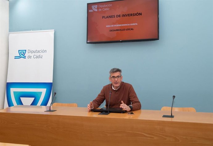 Sebastián Hidalgo, diputado de Desarrollo Local, Asistencia a Municipios y Servicios de Recaudación y Gestión Tributaria de la Diputación de Cádiz.