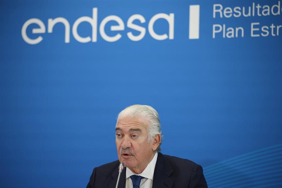 El CEO de Endesa, José Bogas, durante la presentación de los resultados 2025 y la actualización del Plan Estratégico 20262028, a 24 de febrero de 2026, en Madrid (España). Endesa obtuvo un beneficio neto de 2.198 millones de euros en 2025, lo que repre
