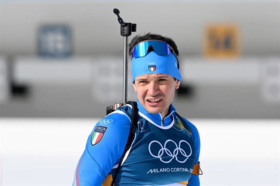 Tommaso Giacomel en los Juegos Olímpicos de Invierno de Milán-Cortina d'Ampezzo 2026