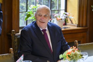 Archivo - El rey Harald de Noruega