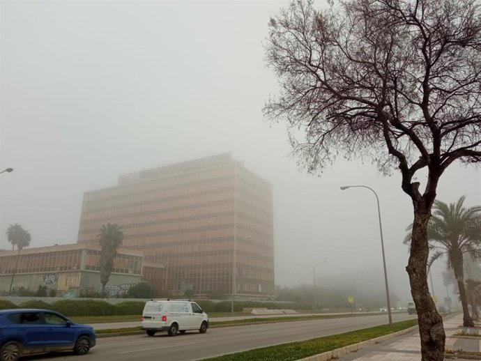 Un día de niebla en Palma.