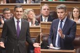 Foto: Feijóo pide desclasificar también los viajes en Falcon y Sánchez pregunta al PP por qué les molesta conocer papeles 23-F