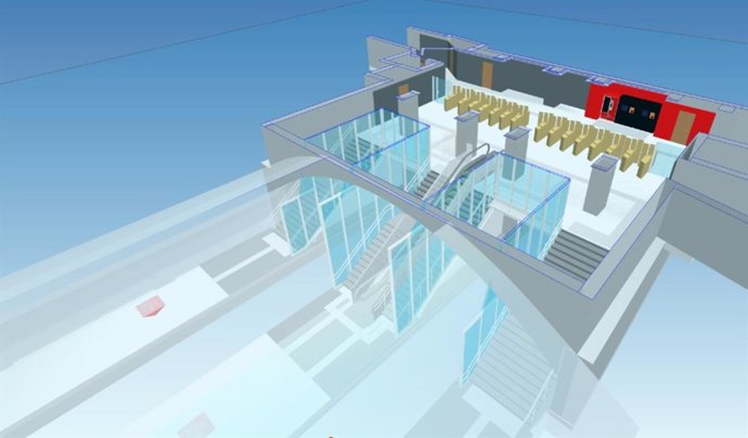 Archivo - Vista virtual del futuro vestíbulo