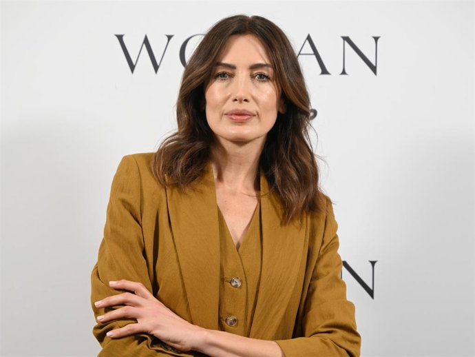 Nieves Álvarez posa durante la presentación de la colección primavera-verano 2026 de Woman El Corte Inglés