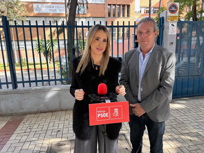 La secretaria de Educación del PSOE-A, Patricia Alba, y el secretario de Educación del PSOE de Málaga, Antonio Ruiz, han exigido al presidente de la Junta de Andalucía que garantice la seguridad y la calidad educativa del alumnado del IES Mare Nostrum.