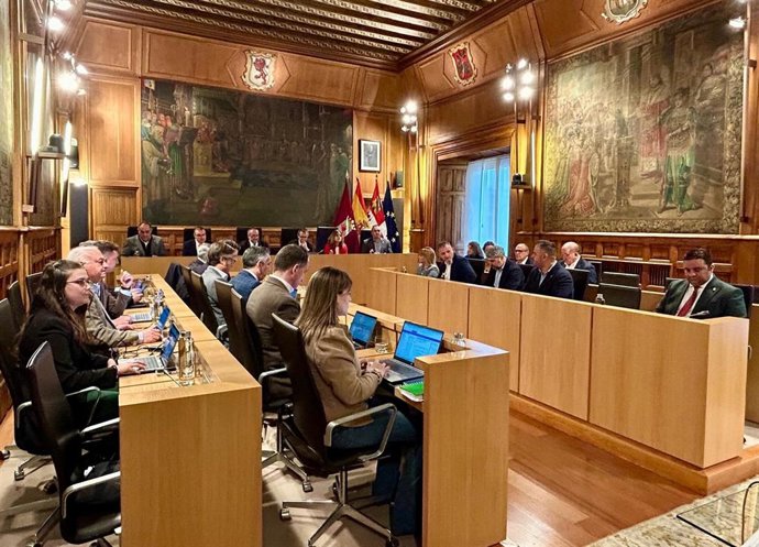 Imagen del pleno ordinario de la Diputación de León celebrado este miércoles.
