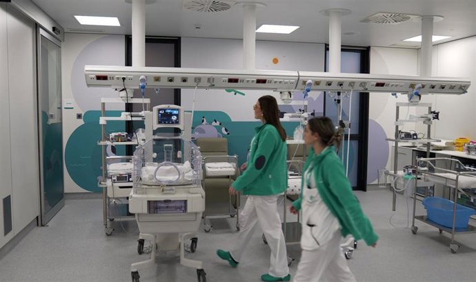 UCI neonatal y pediátrica del Hospital Universitario Quirónsalud Zaragoza.