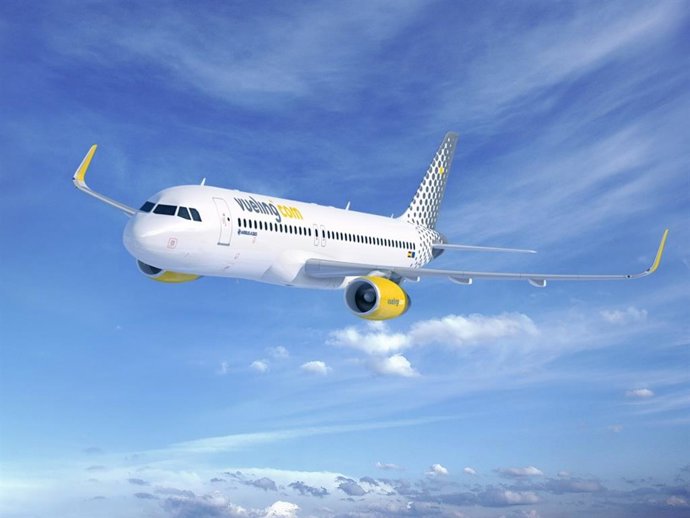 Archivo - Avión de Vueling