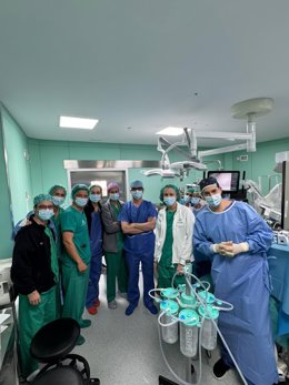 Equipo del Servicio de Cirugía Torácica del Hospital Puerta del Mar de Cádiz.