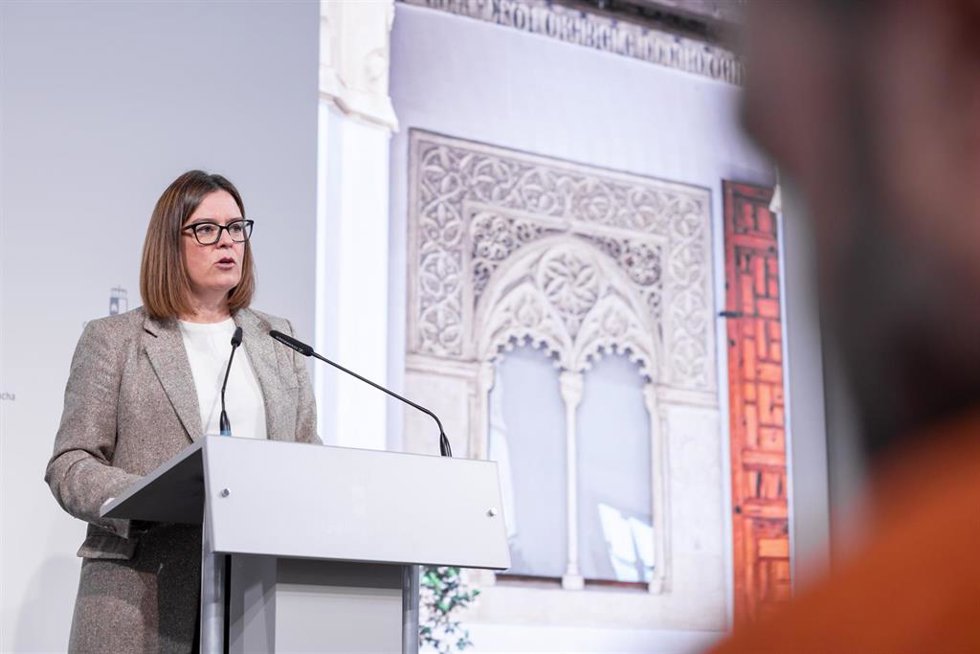 La Portavoz Del Ejecutivo Castellanomanchego, Esther Padilla.