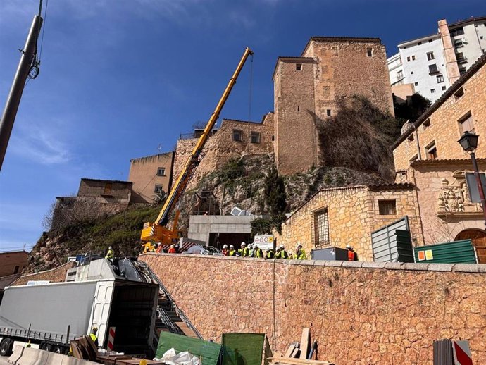 Obras de los remontes mecánicos de Cuenca.