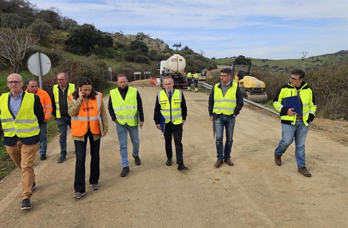 El consejero de Infraestructuras, Transporte y Vivienda en funciones visita algunas de las carreteras afectadas por el temporal