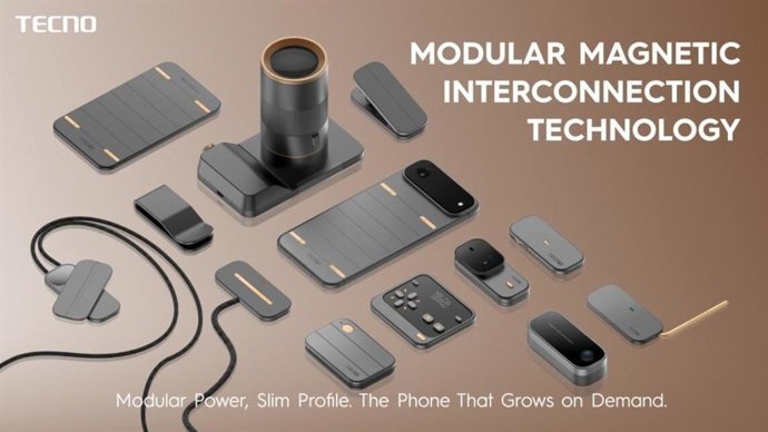 Protótipo de smartphone modular da TECNO.