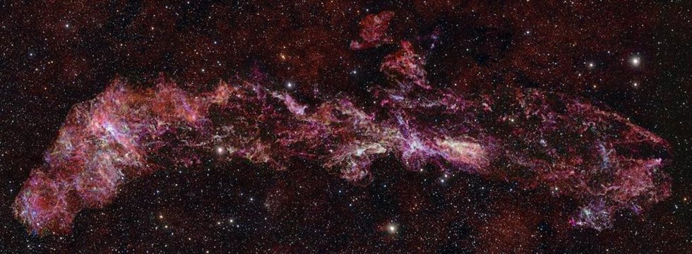 Una vista de ALMA del gas molecular que hay en el centro de la Vía Láctea.