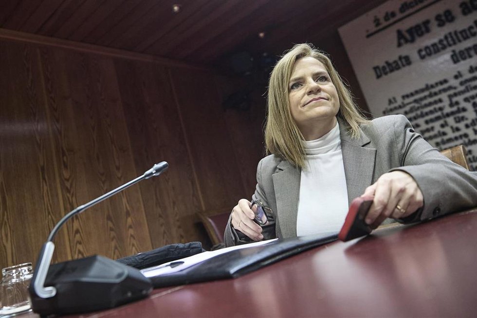Imagen de archivo de la delegada del Gobierno en la Comunitat Valenciana, Pilar Bernabé García, en la Comisión de Investigación en el Senado sobre la dana