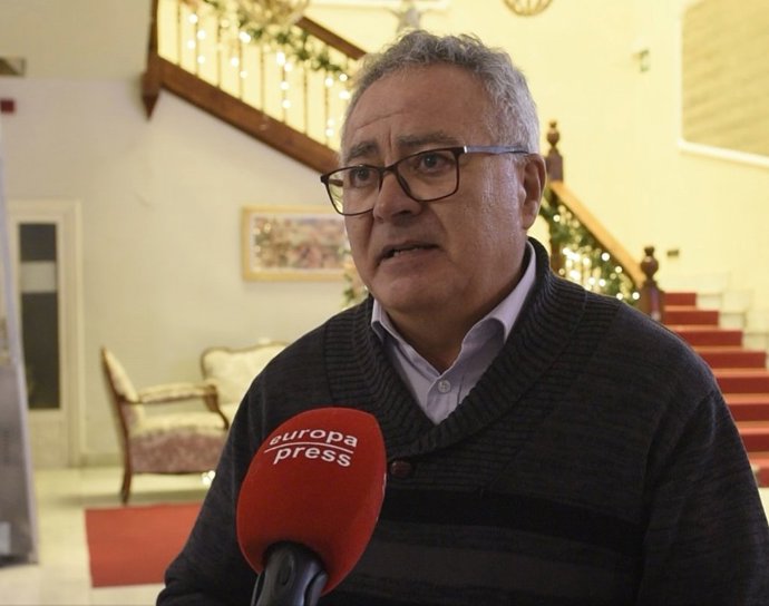 Archivo - Jesús Plaza, en entrevista con Europa Press