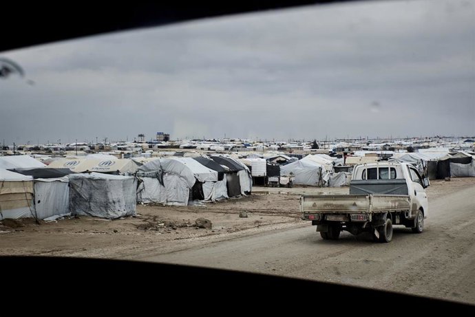 Archivo - El campo de detención de Al Hol, en la gobernación de Hasaka