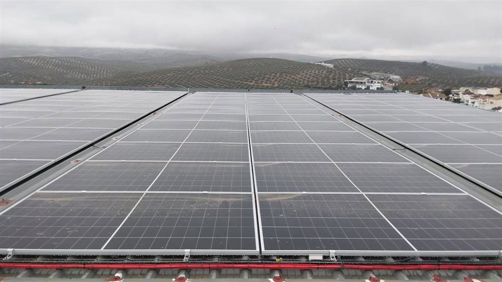 Archivo - Imagen de archivo de placas fotovoltaicas.