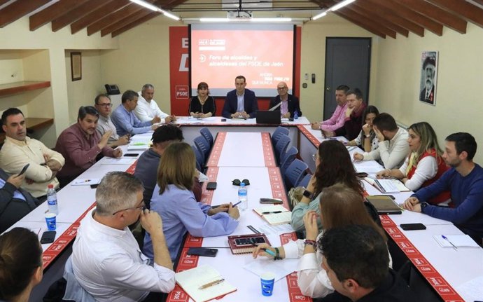 Reunión del Foro de Alcaldes y Alcaldesas del PSOE de Jaén.