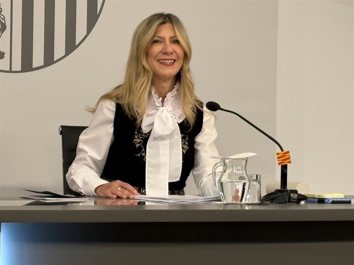 La vicepresidenta del Gobierno de Aragón en funciones, Mar Vaquero.