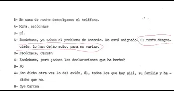 La esposa de Tejero, sobre su marido el 23-F: "El tonto desgraciado, lo han dejado solo, para no variar"