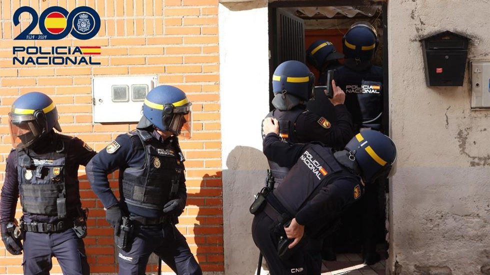 Intervención de la Policía Nacional.