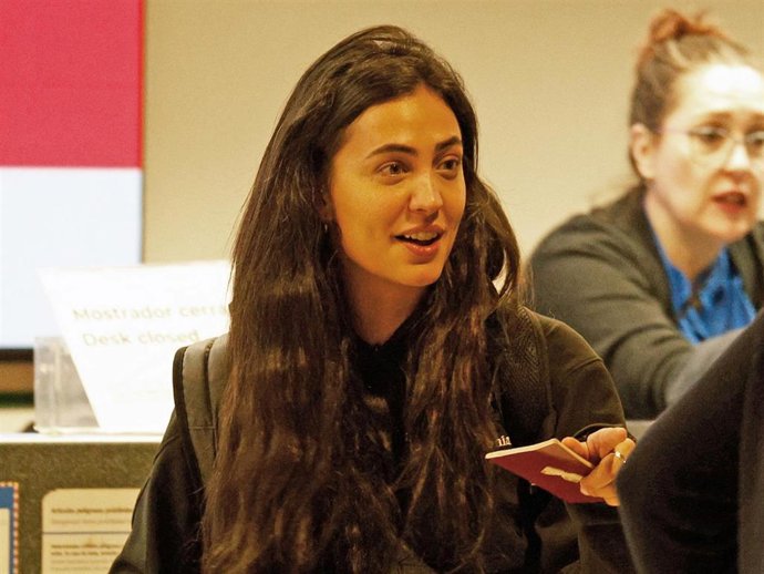 María Lamela pone rumbo a Honduras para debutar como presentadora de 'Superviventes,' a 22 de febrero de 2026, en Madrid (España)