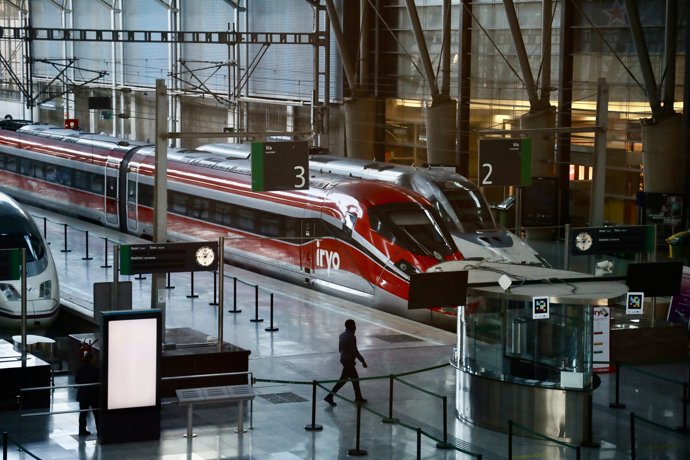 Imagen de la estación de tren de Málaga, María Zambrano.