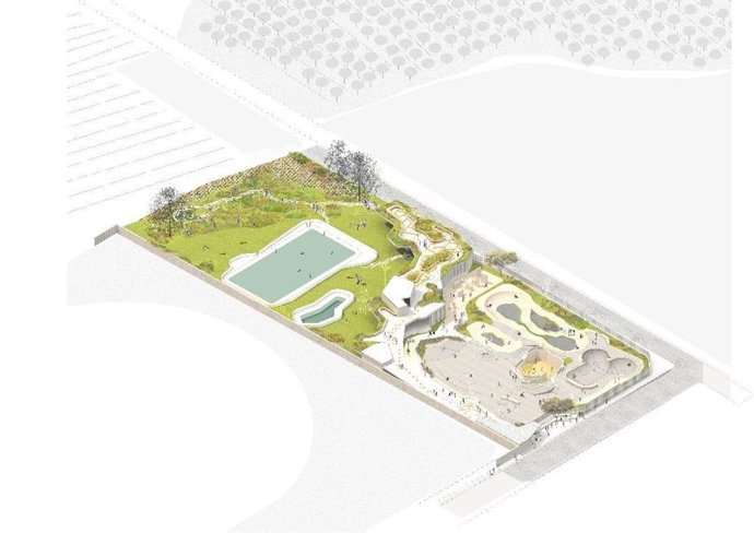 Proyecto del nuevo Parque Deportivo Urbano de La Algaba aprobado por el Gobierno local.