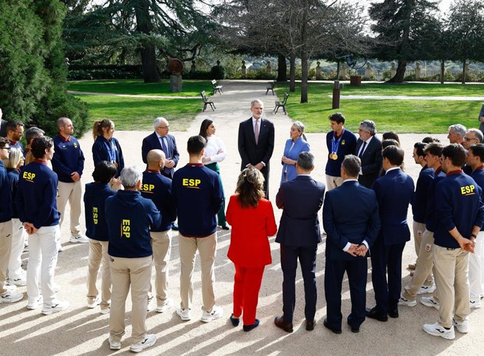 Los Reyes reciben a los deportistas españoles participantes en los Juegos Olímpicos de Invierno 2026.