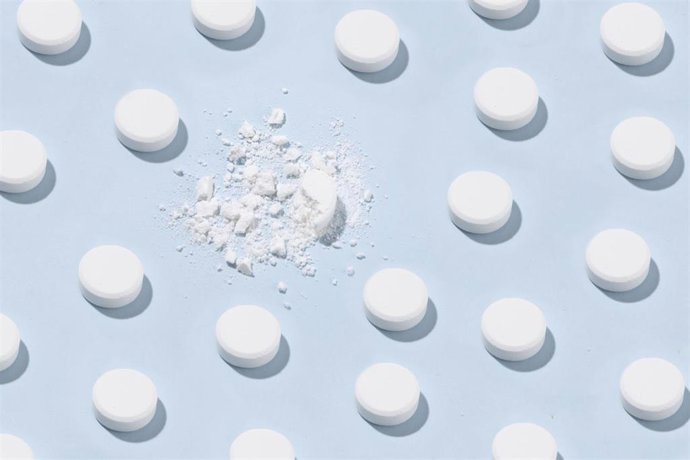 Archivo - Pastilla triturada, aplastada.