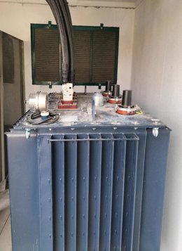 El nuevo centro de transformación instalado en Albendín.