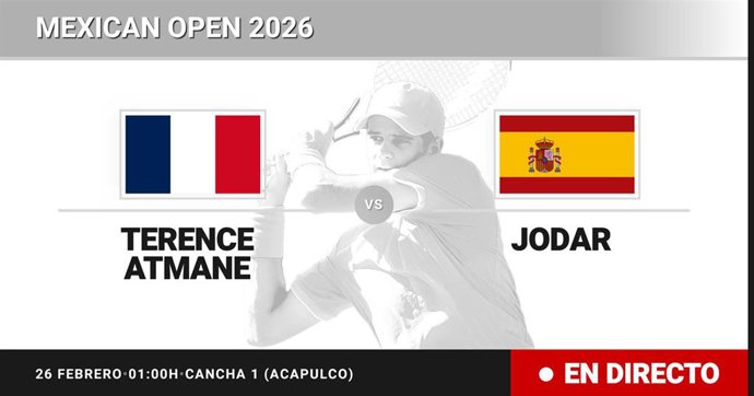 Terence Atmane - Rafael Jodar: resumen y estadísticas del partido de Octavos de final de Mexican Open