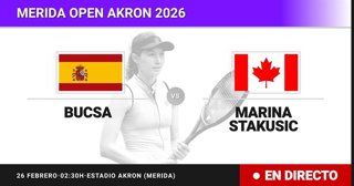 Cristina Bucsa - Marina Stakusic: resumen y estadísticas del partido de Octavos de final de Merida Open Akron