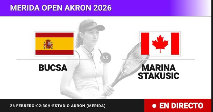 Cristina Bucsa - Marina Stakusic: resumen y estadísticas del partido de Octavos de final de Merida Open Akron