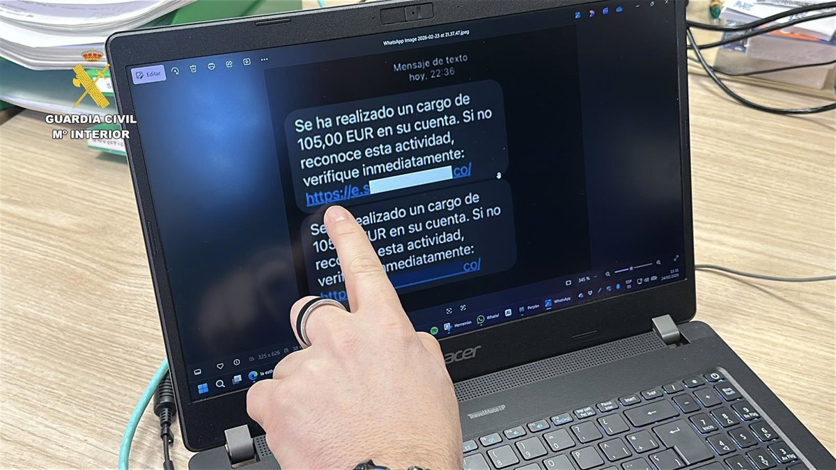 La Guardia Civil alerta de una oleada de ciberestafas mediante smishing en La Rioja con 120.000 euros defraudados